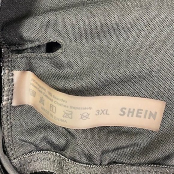 Shein Plus Size Geometric Print Ruched Tankini Top and Swim Shorts, size 3XL - Picture 10 of 11